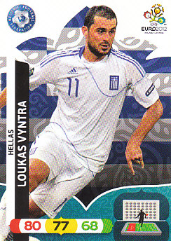 Loukas Vyntra Greece Panini UEFA EURO 2012 #92